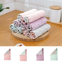 3pcs rag kitchen towel washing dish supplies double side kitchen towel special soft for kitchen hometool goods for the kitchen