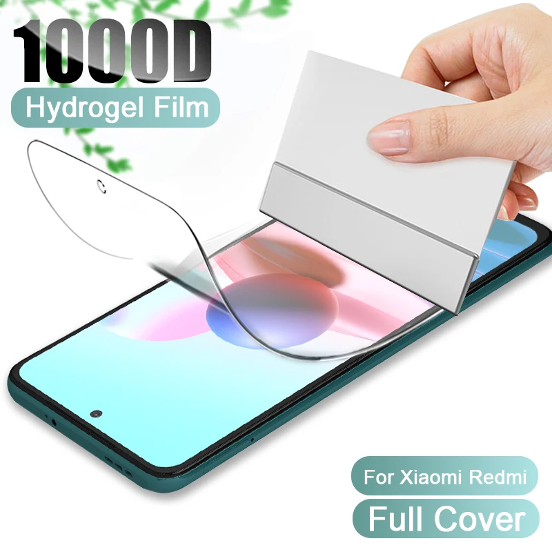 

3-1Pcs Hydrogel Film For Xiaomi Redmi Note 10 8 7 K40 9 Pro MAX 9S 9T Screen Protector For Poco X3 F3 Pro M3 Mi 11 Ultra Lite 9