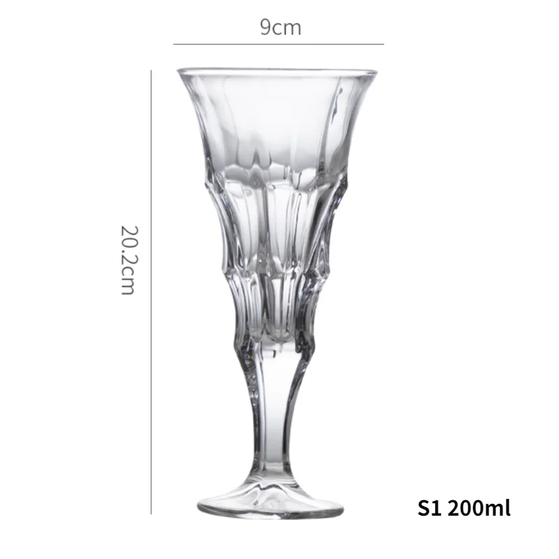 150-280ml Vintage Court Goblet Embossed Whiskey Red Wine Champagne Cup Classical Family Bar Drinkware Wedding Festival | Дом и сад