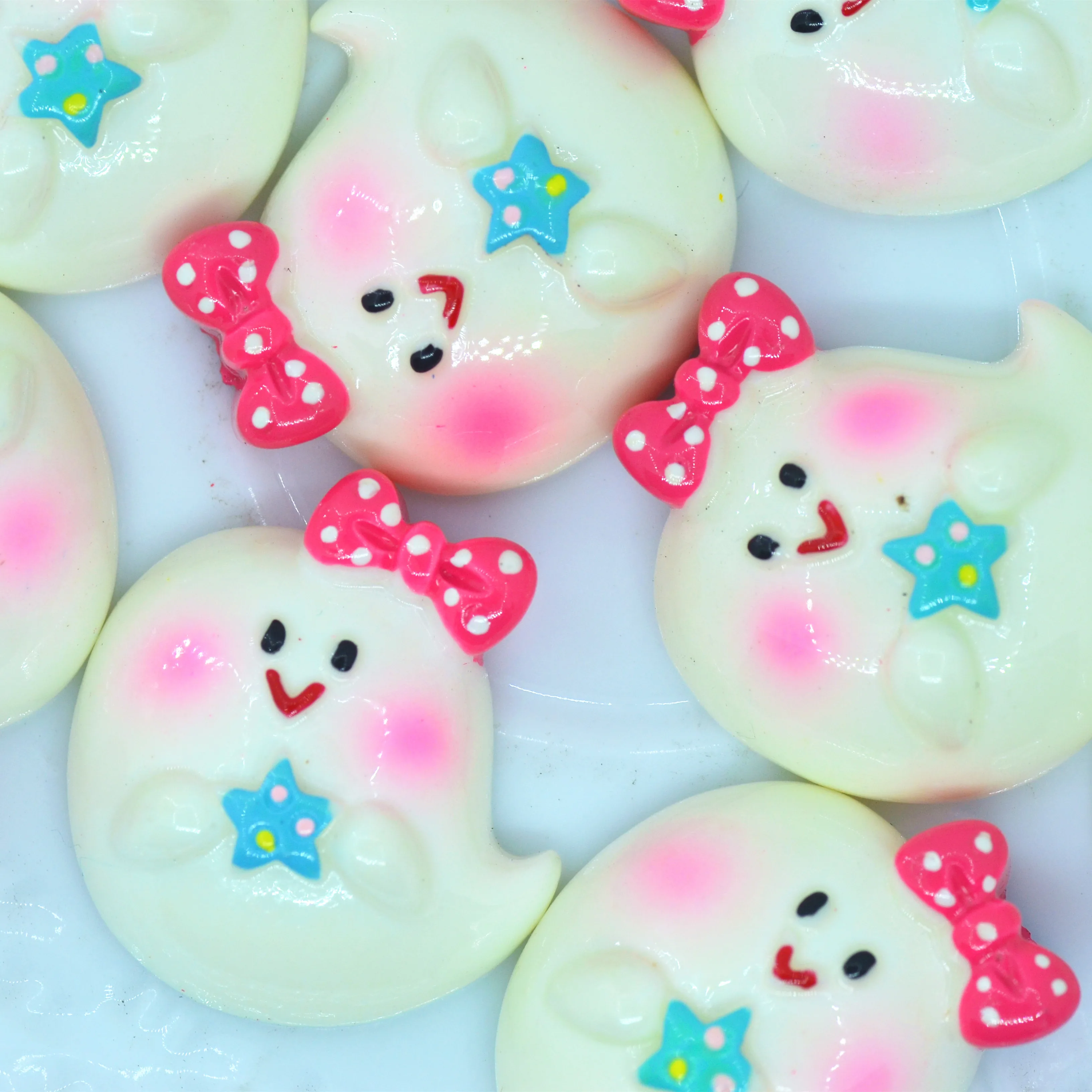 10 шт. белый призрак с бантами украшения для вечеринки на Хэллоуин кавайные из