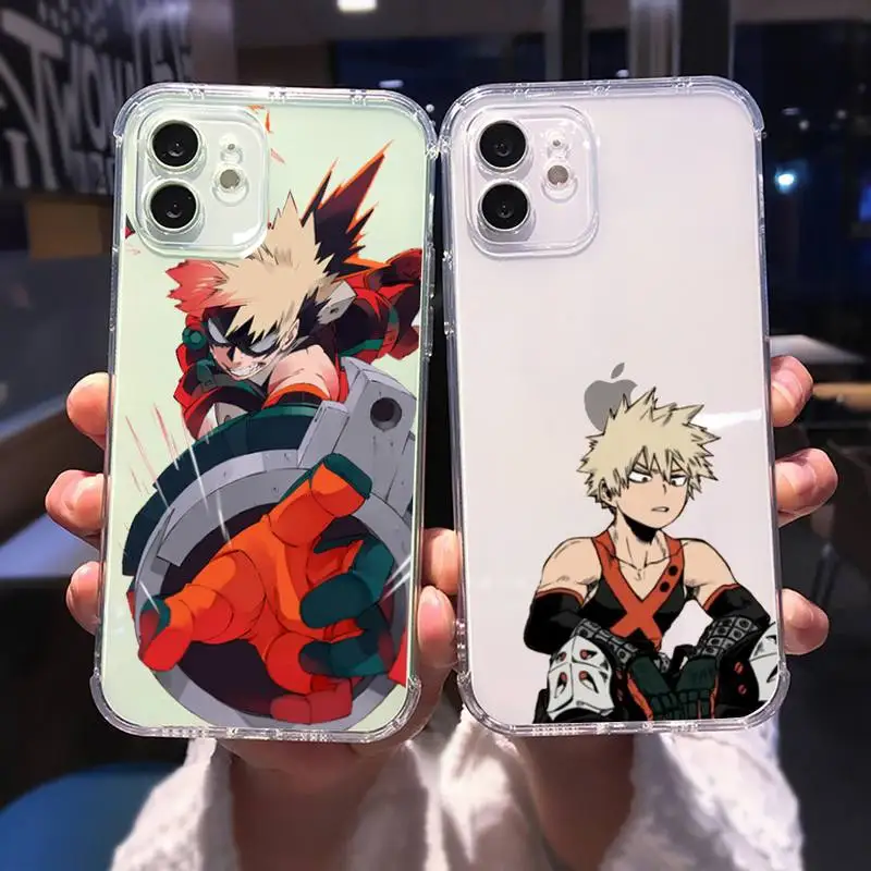 

Boku no Hero Academia Phone Case For iphone 13 12 11 8 7 plus mini x xs xr pro max Transparent soft