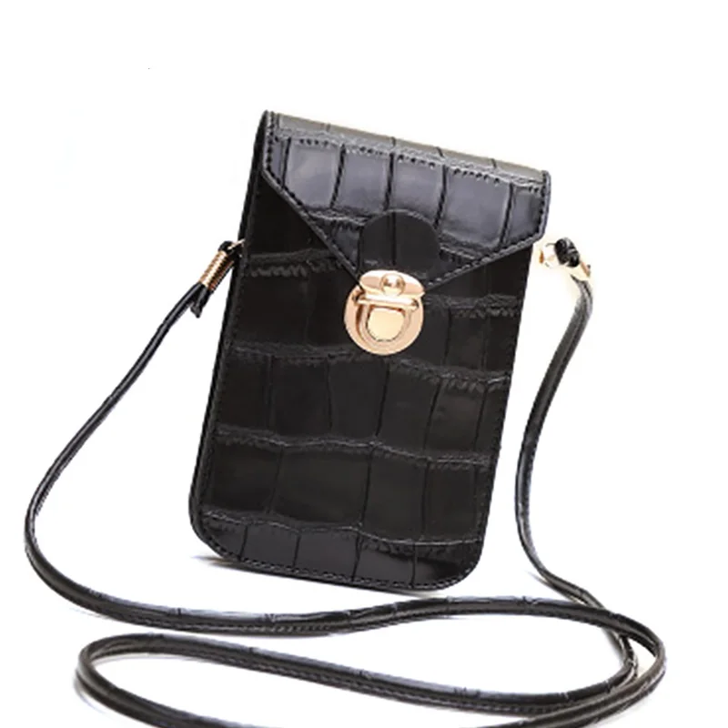 Винтажные мини сумки для мобильного телефона сумка на плечо из крокодиловой кожи