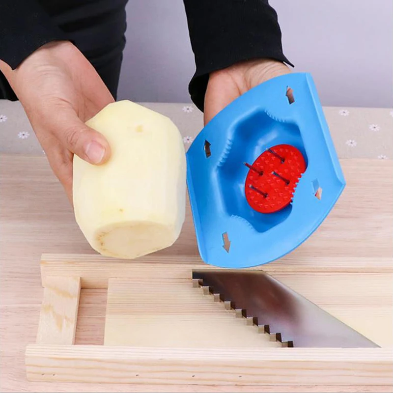 Слайсер для овощей картофеля шелковая накладка артефакт защита пальцев кухонный
