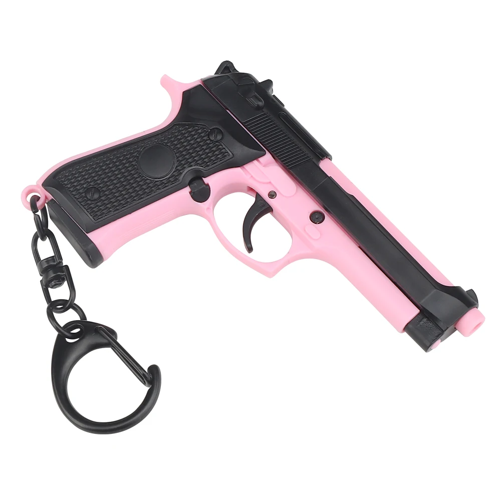 

M92 1:4 Model Key Rings Tactical Pistol BERETTA 92 Shape Decorative Plastic Key Chain Holder Movable Lever and Magazine
