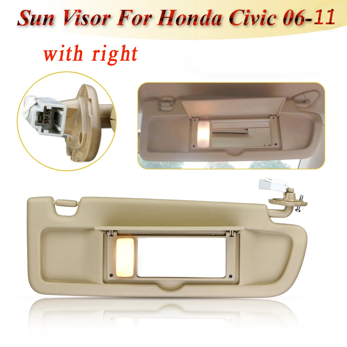 Левый/правый автомобильный солнцезащитный козырек LHD/солнцезащитный со стороны