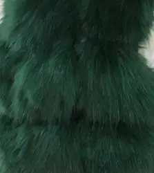 S-4XL размера плюс зимняя новая модная брендовая куртка из искусственного лисьего меха женская теплая куртка стеганая Толстая Шуба из искусственного меха w1768 - Цвет: dark green