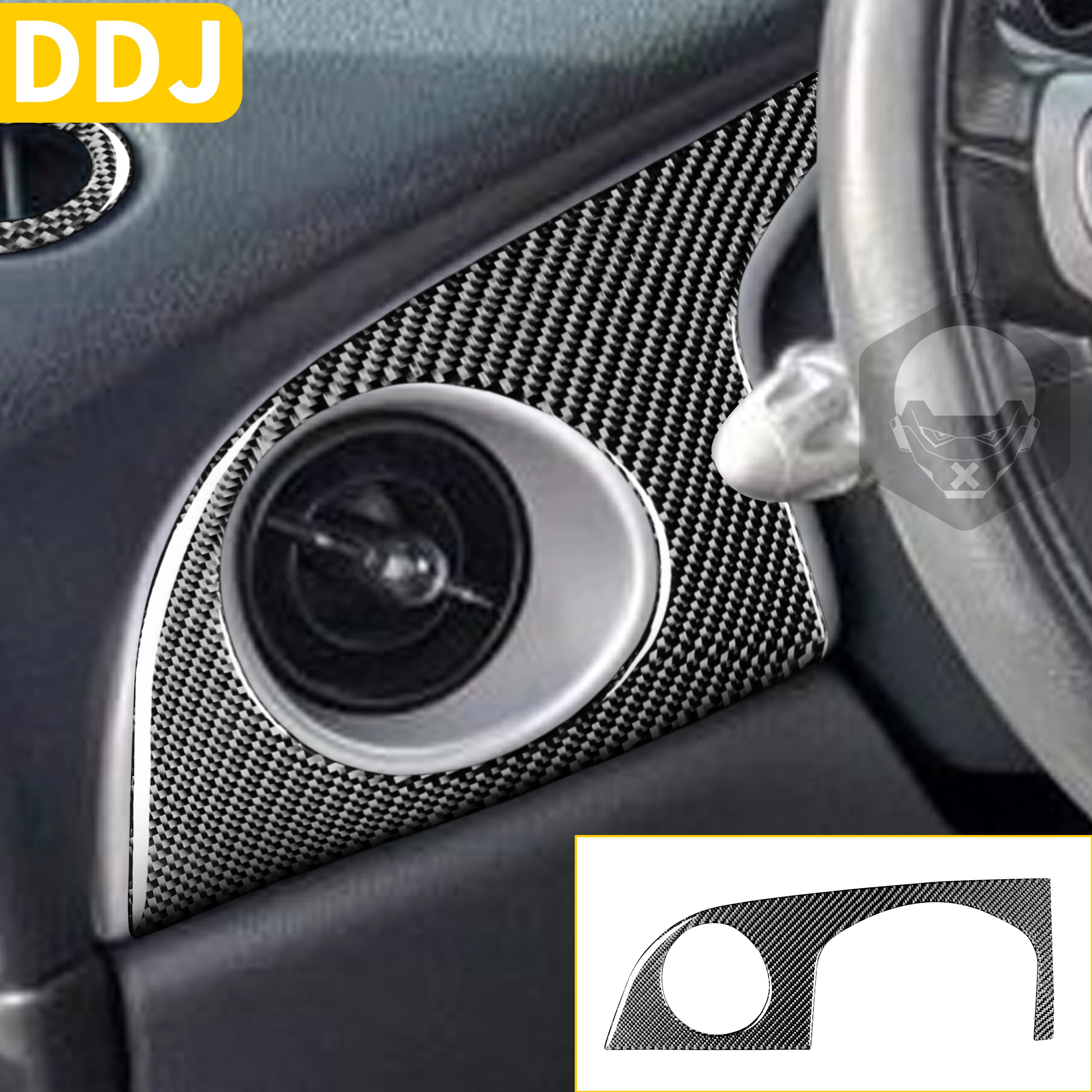 

For Mini Cooper S One Hatch R50 R53 2005 2006 Car Driver Side Dashboard Air Vent Panel Cover Carbon Fiber Sticker Accessories