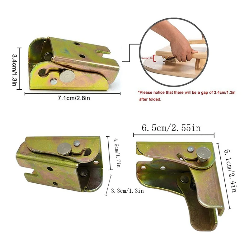 4 шт Складные ножки стола кровати Поддержка кронштейны мебель складная ног