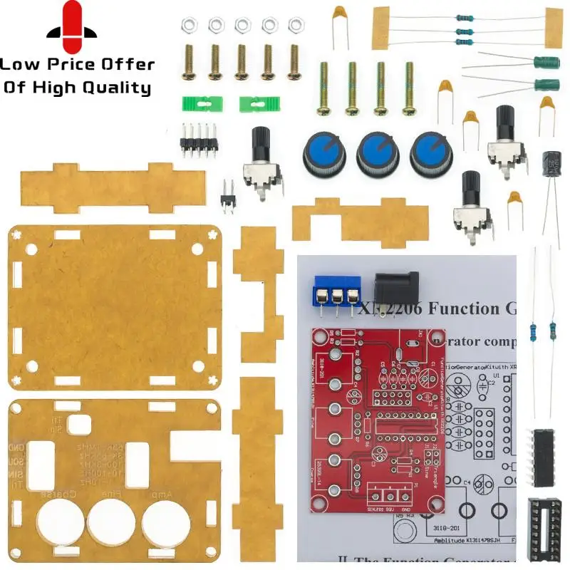 Генератор сигналов XR2206 функциональный синусоидальный/прямоугольный генератор