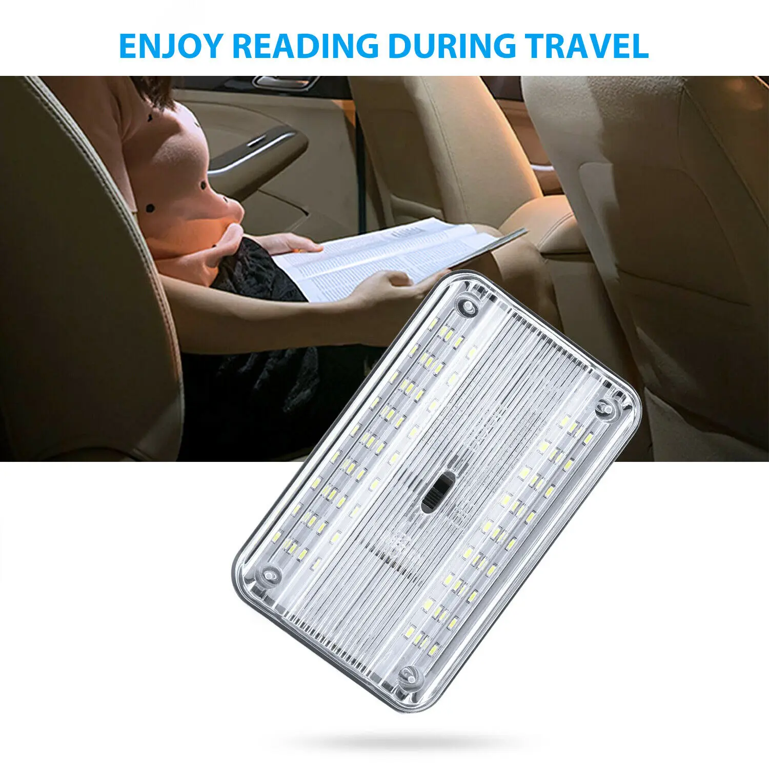 

Vehicle Light Interior Ceiling Reading Trunk Lamp Universal Luggage 12V