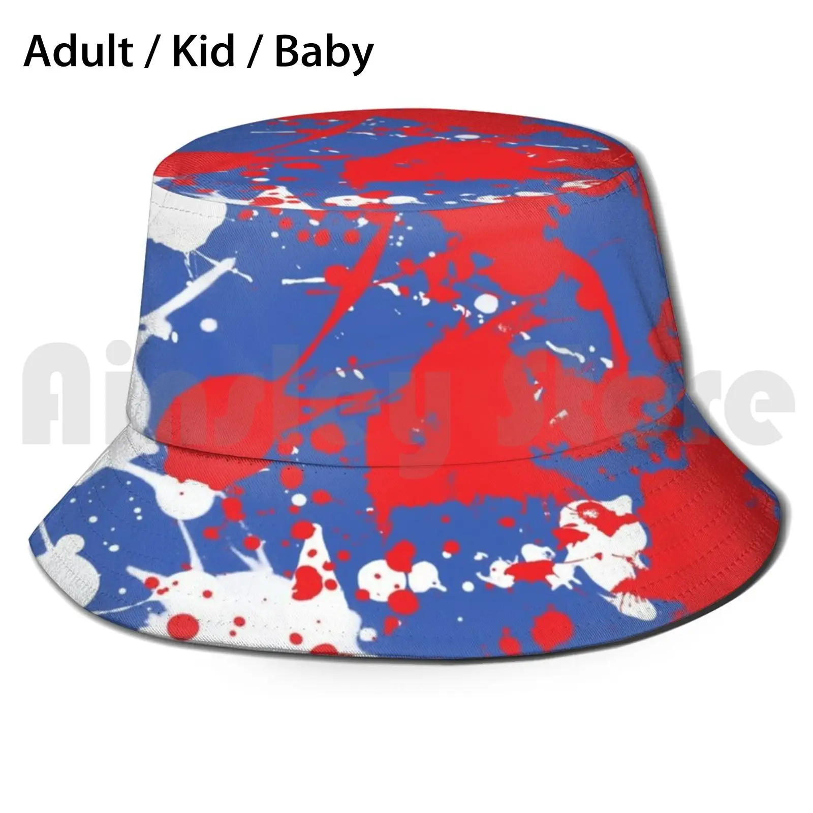 

Rovers Paint Spill Sun Hat Foldable UV Protection Colours Football Footy Sport Soccer England Blackburn Rovers