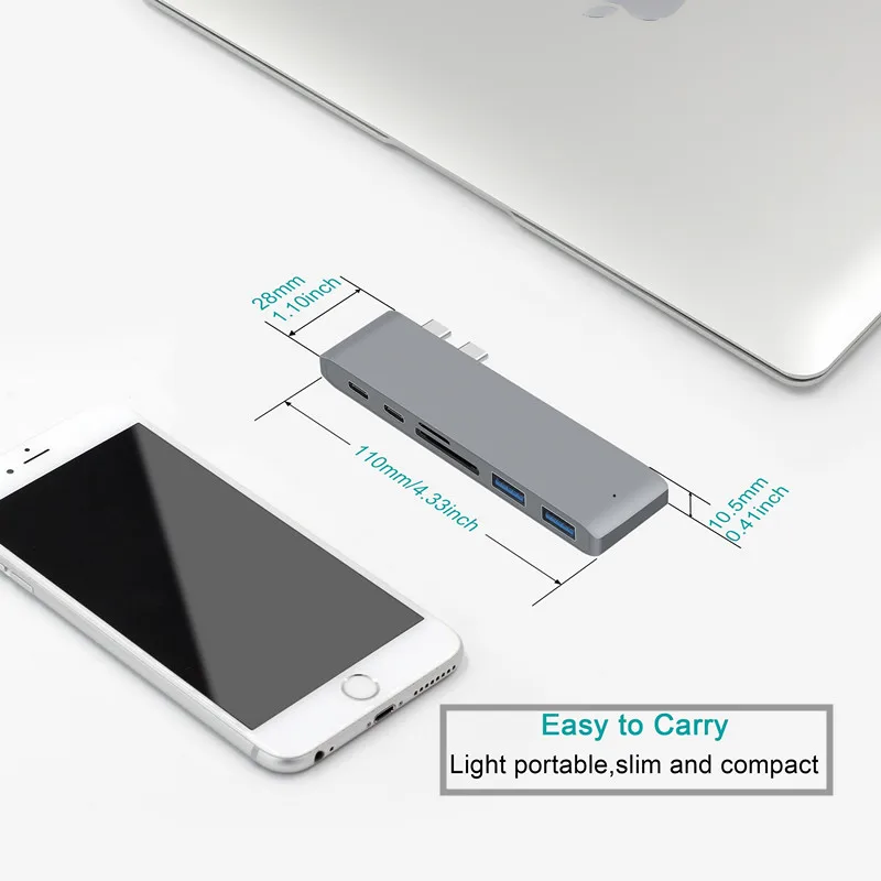 Адаптер для зарядки PD с Type C на HDMI USB 3 0 конвертер док станция MacBook xiaomi Samsung Galaxy S8 9plus