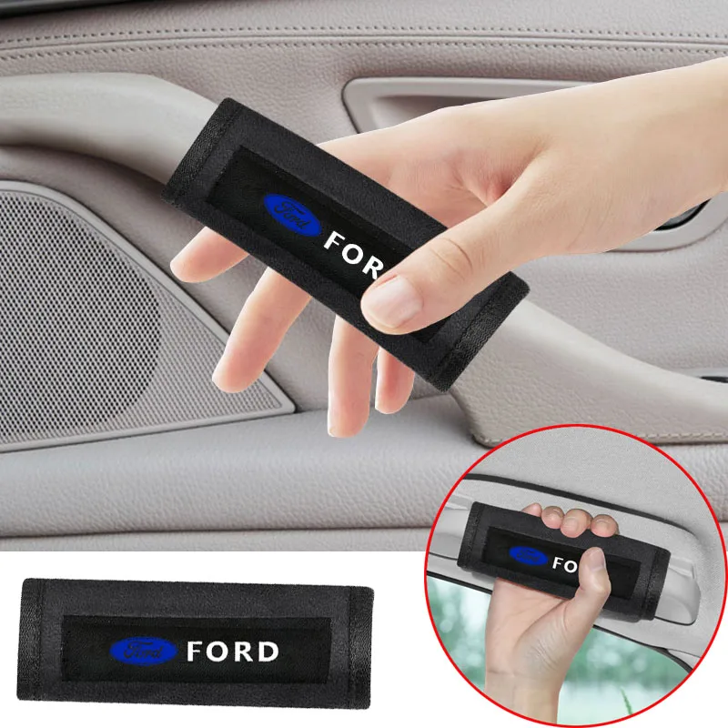 

1/2Pcs Car door handle cover roof handle protection cover plush handle gloves For Ford Focus 2 3 Mondeo Ecosport Kuga Mk4 Fiesta