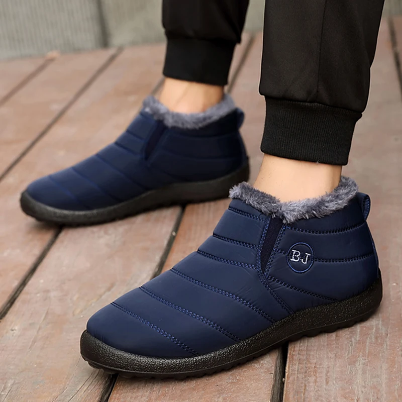 

Boots Men Plush Warm Men Shoes Fashion Work Boots Casual Sneakers Male Work Shoes Winter Boots For Men Zapatos Hombre Big Size