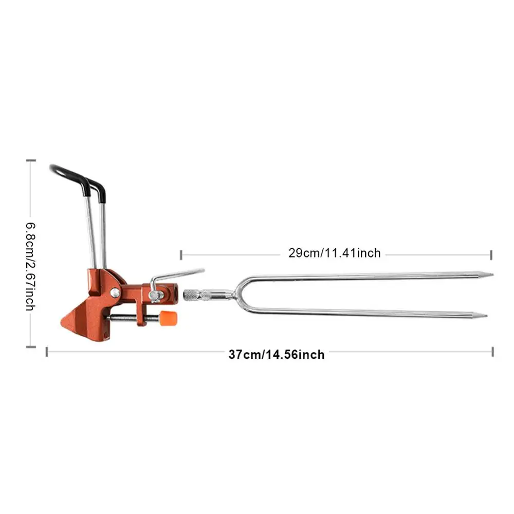 Кронштейн для удочки металлический держатель регулируемая ручка опорная стойка