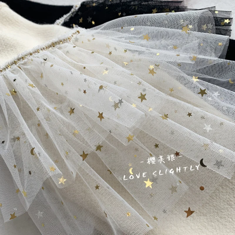 

LANMREM 2021 New Autumn Knitting Pullover Lace Mesh All-match Round-neck Fashion Black White Sweater Women Fashion Tide 2A1740