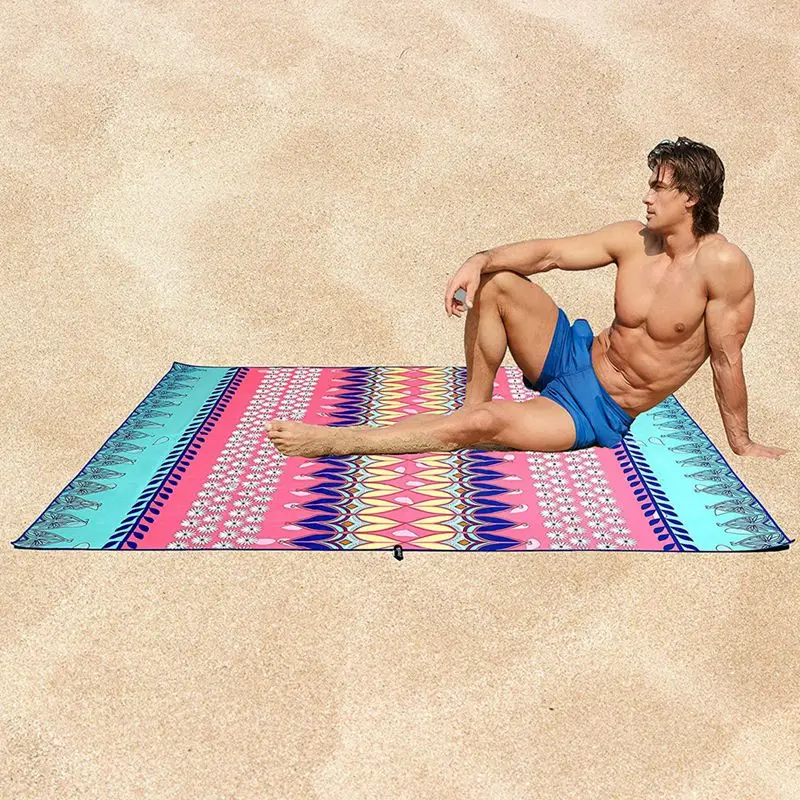 Чудесный пляжный коврик одеяло летнее пляжное полотенце для взрослых большое