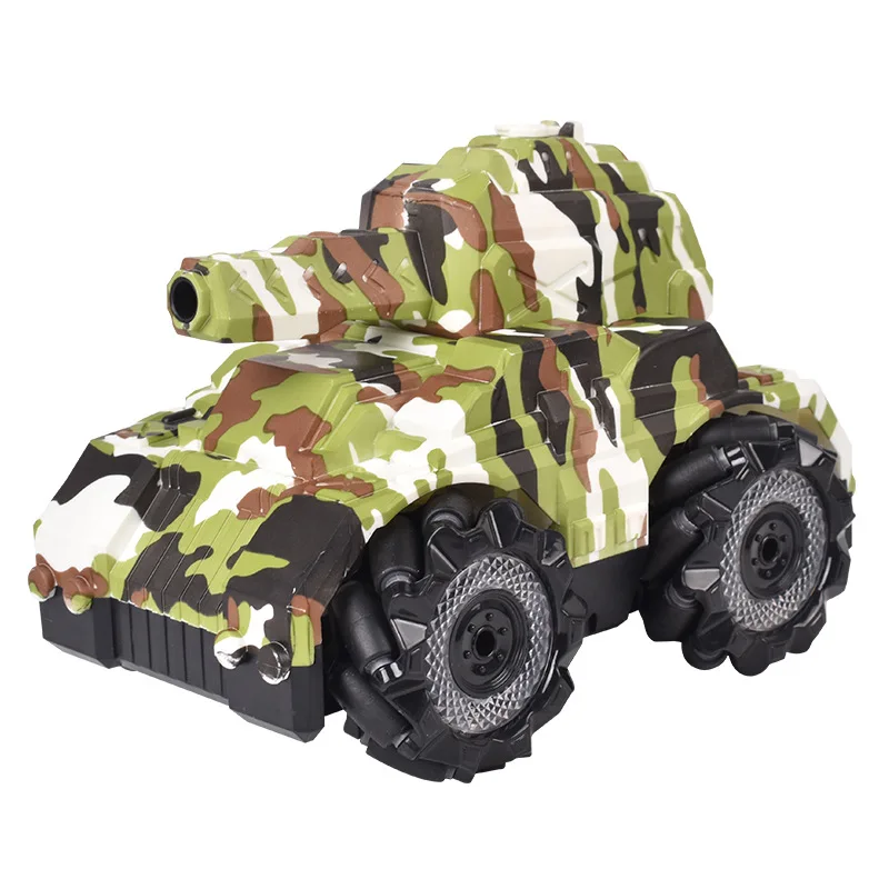 

2021 NEW RC tank 2.4G 4WD can fire water bombs drift horizontal movement rotating rc boy toys for kids children