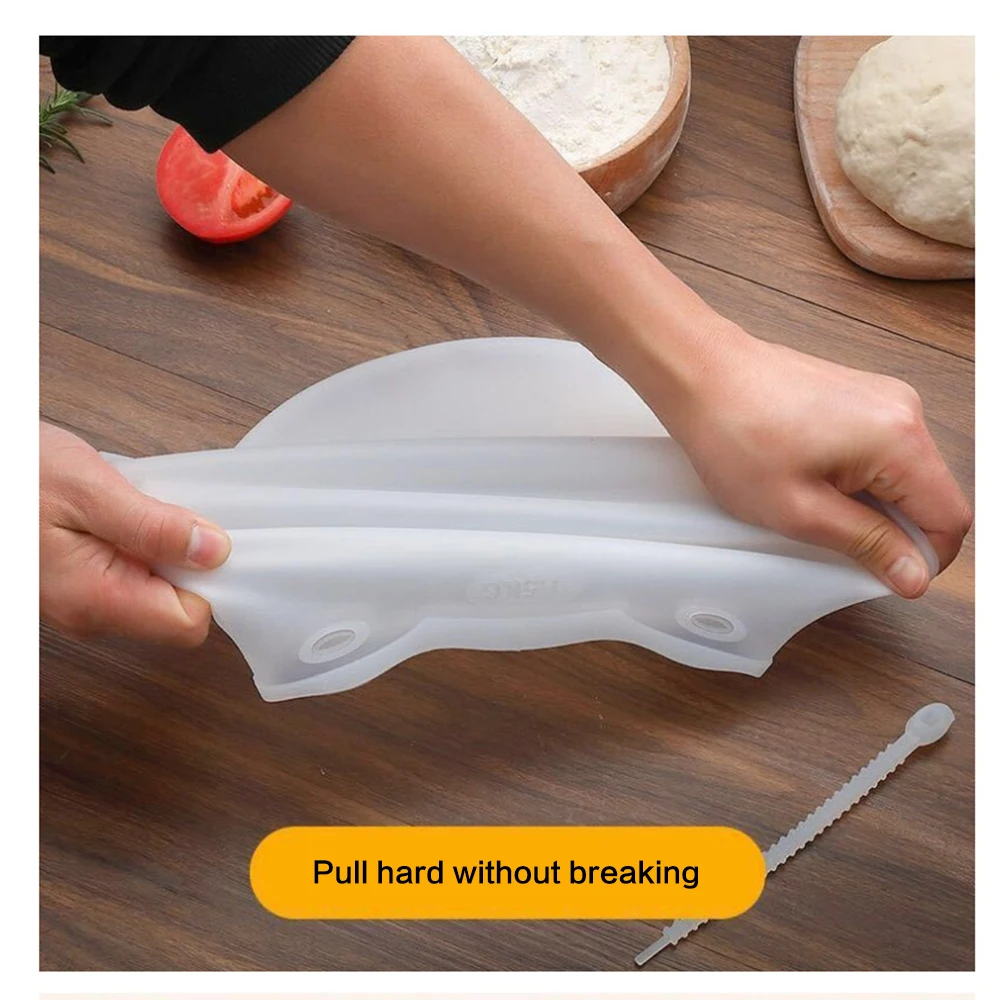 Пищевая силиконовая тестомесильная сумка для смешивания муки сохранения