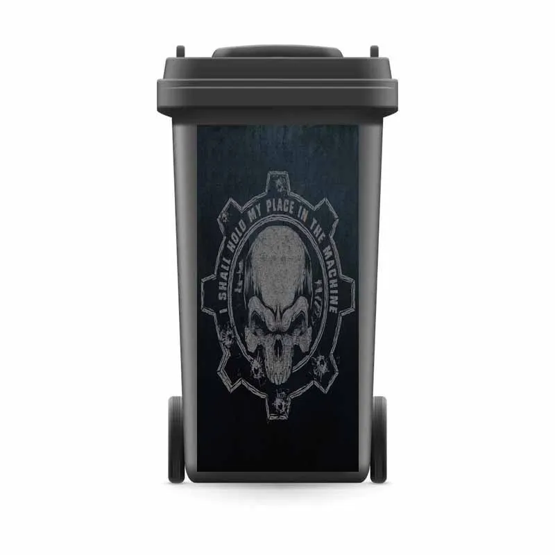 DIY мусорное ведро Стикеры абстрактный череп Хэллоуин настенные фотообои печать