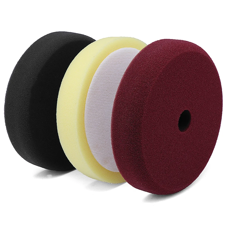 

3PCS 6 inch Auto Vehicles Sponge Polishing Pad Auto Waxing Buffing Compound Flat Sanding Pads Car Accessories