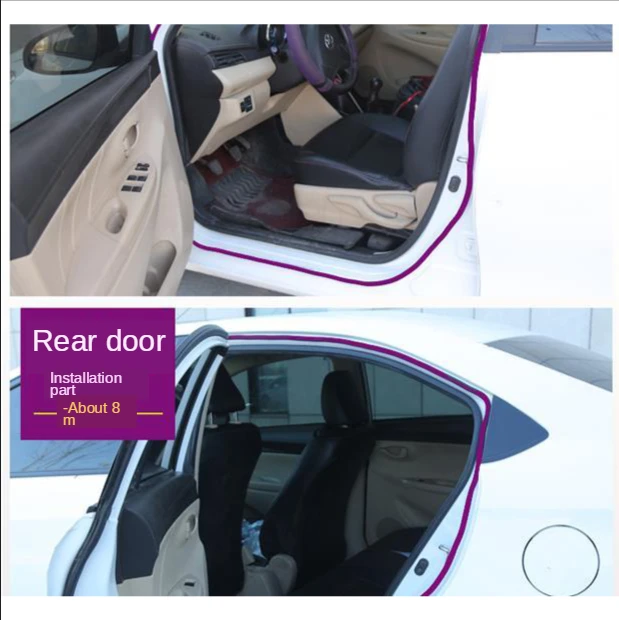 Автомобильное уплотнение B Type Звукопоглощающая полоса дверь универсальная