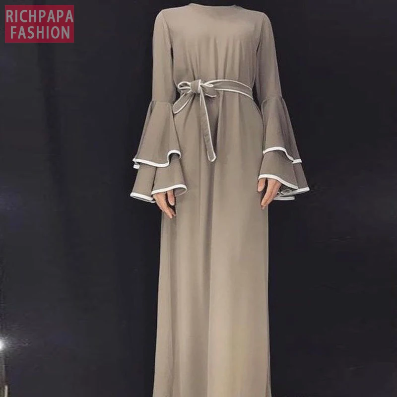 Abaya кафтан хиджаб мусульманское платье Jilbab Caftan Рамадан Турция Дубай Абая для
