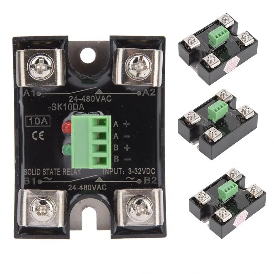 SSR 24 480VAC 10A / 25A 40A твердотельные реле двухканальный постоянный контроль AC