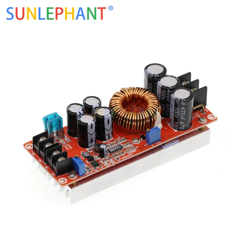 Повышающий преобразователь с высокой мощностью 1200 Вт Регулируемый Модуль