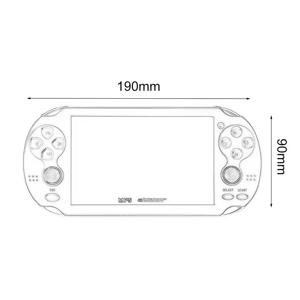 

X7 Music Rechargeable Double Rocker Handheld Portable Game Console HD MP5 Camera 4GB 8GB Movies LCD Kids Video
