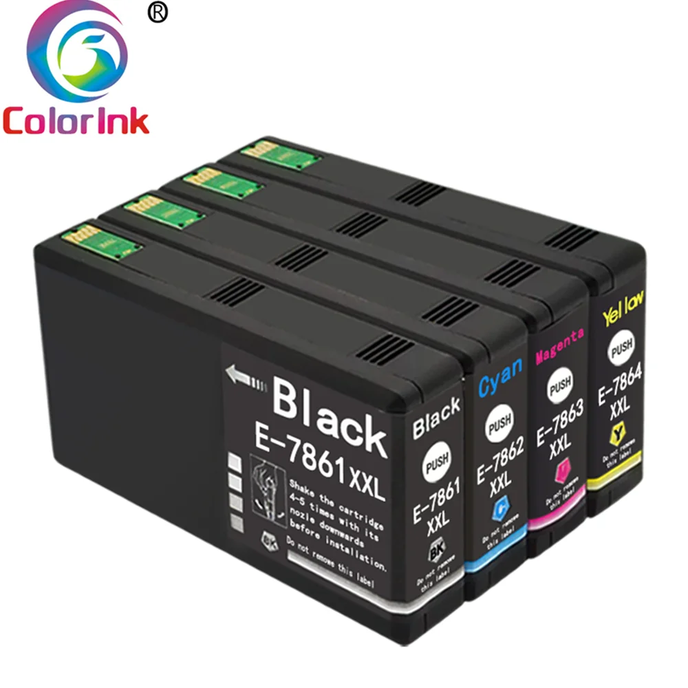 Цветной чернильный картридж 7861XXL T786 7861 XL 786XL T7861XL для принтера Epson WF-4630 4640 Pro wf-5190 5620