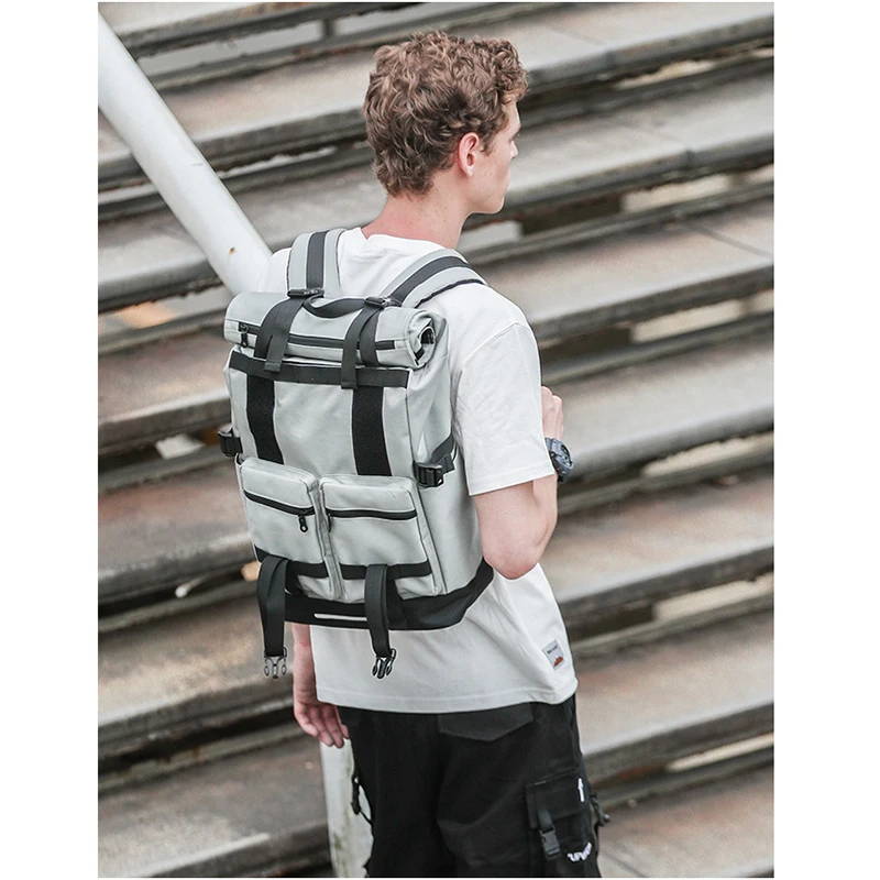 Zebella Men Backpack Travel 40L Large Capacity 17 Inch Laptop Bag Shoes Bags For School Black Bagpack Rucksack 3 Shapes | Багаж и сумки