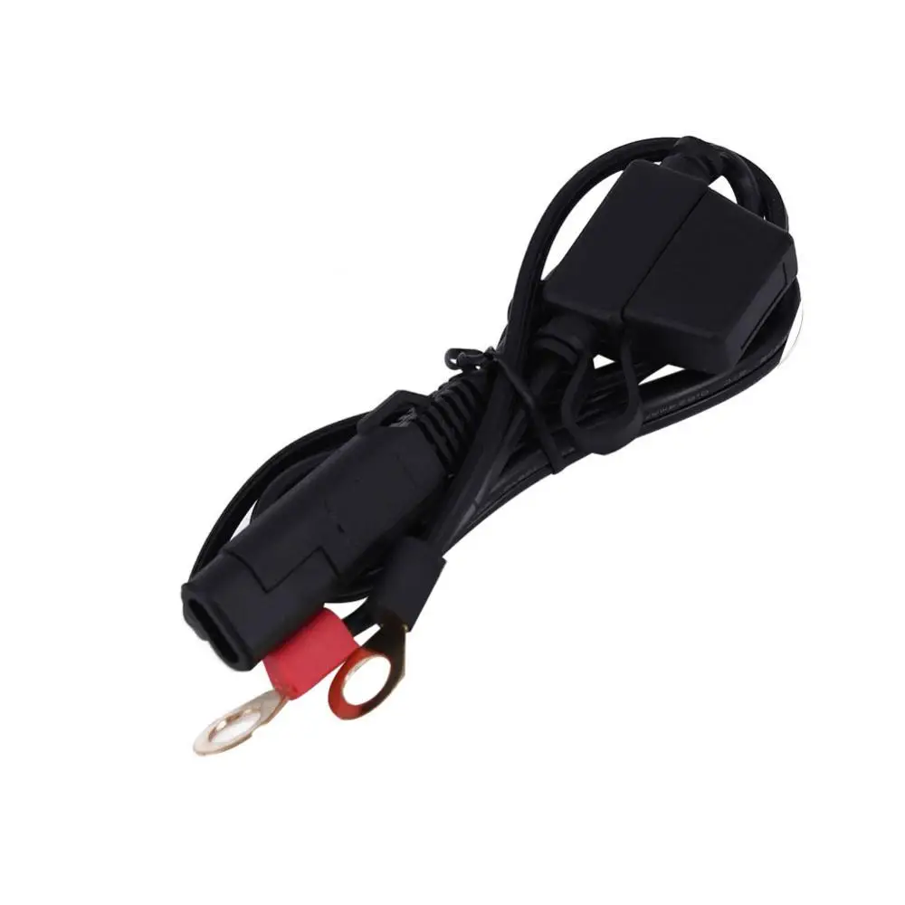 

Motorcycle Motorbike Battery Terminal Clamp Wire 12V Charger Adapter Cable Plug