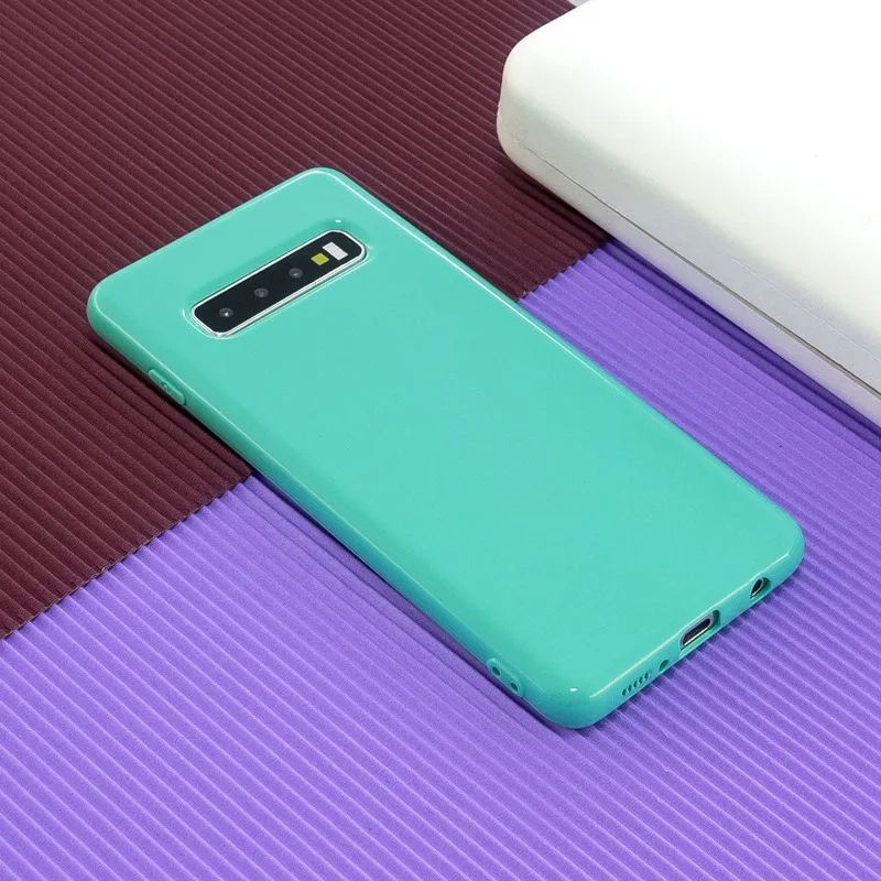 Блестящий цветной силиконовый гелевый Чехол для samsung Note 10 чехол Plus Мягкий