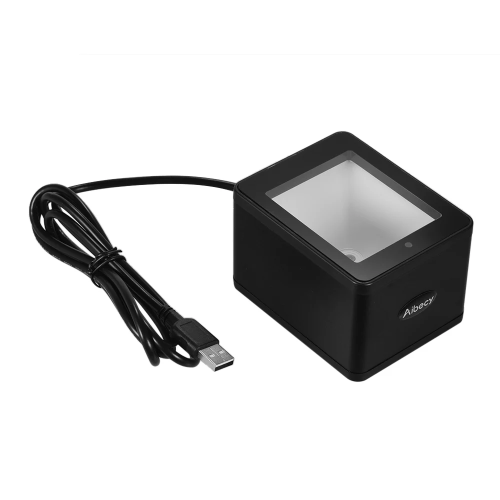 Портативный сканер штрих кода Aibecy для рабочего стола 1D/2D/QR USB проводной