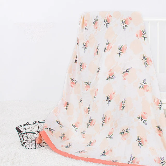 Мультяшное одеяло четыре слоя бамбука детское муслиновое дерево пеленание лучше