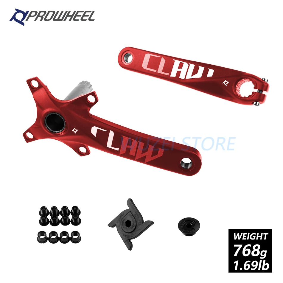 Red 170 PROWHEEL 104BCD шатун для горного велосипеда алюминиевый сплав с дном 170 мм 175 мм MTB велосипедный Кривошип с осью 1x11Speed запчасти для велосипеда - Цвет: Red 170