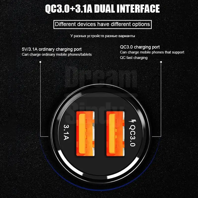 Автомобильное зарядное устройство USB Type-c для Samsung Galaxy S21 S20 FE Ultra Plus 3 1 А A11 A41 A31 |