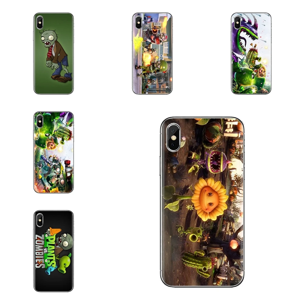 Чехол из ТПУ с популярными игровыми растениями против Зомби для Xiao mi 6 A1 Max x 2 5X 6X Red