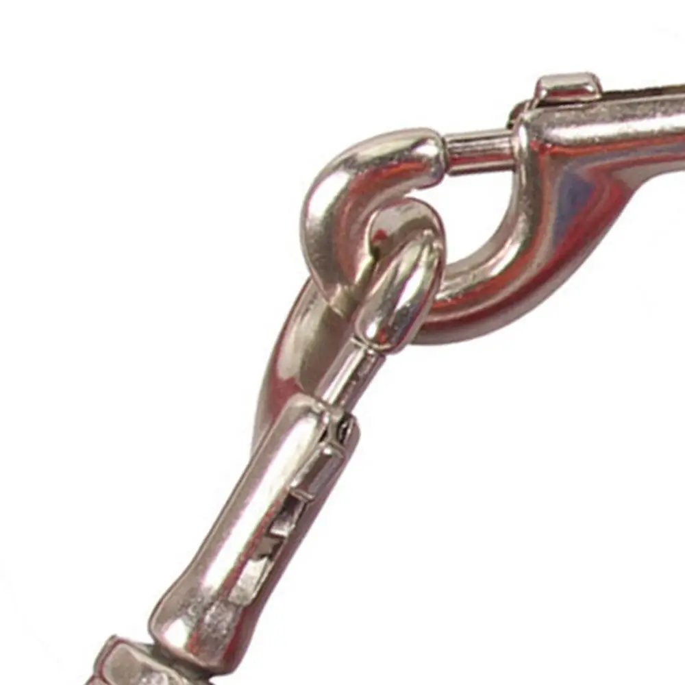 Поводки для собак стягивающийся трос стальной с двумя головками металлические