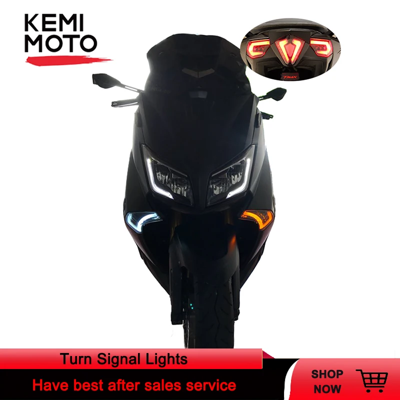 E-Mark сигнальный светильник для YAMAHA TMAX 530 2012 2013 стоп-сигнал светодиодный фонарь светильник сзади спереди указатели поворота лампа