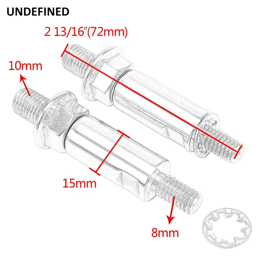 

Motorcycle Rearview Mirror Risers Mirror Adapter Raised Screw For Victory Honda Kawasaki Suzuki Yamaha ATV UTV MT FZ Universal