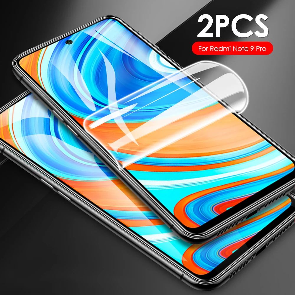 3 в 1 Гидрогелевая пленка для Xiaomi Redmi Note 9 Pro 10X K30 K20 Защитная переднего экрана