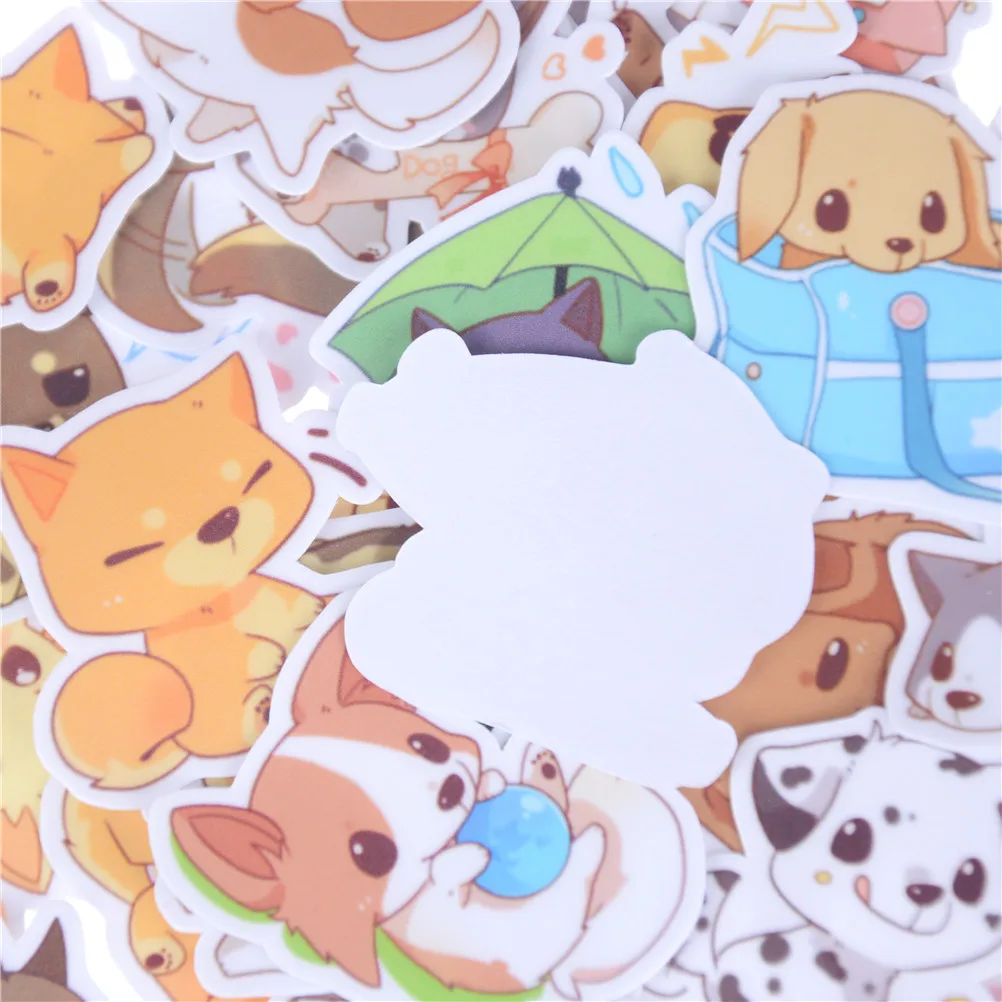 

40pcs/set Self-made Cute Dogs Scrapbooking Stickers Animal Decorative Sticker DIY Craft Photo Albums Decals Diary Deco