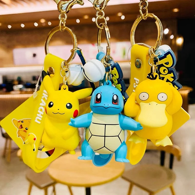 TAKARA TOMY Подлинная экшн-фигурка покемона Пикачу брелок Покемон милые аниме