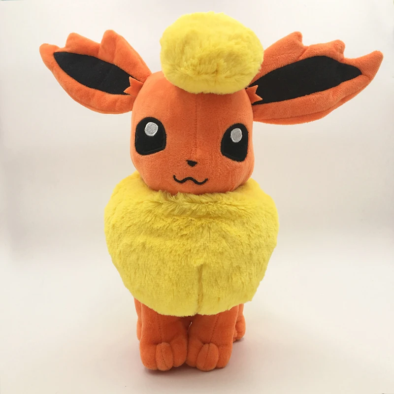 Takara Tomy Покемон плюшевый большой Flareon 34 см Kawaii Eevee Аниме Фигурки игрушки мягкие