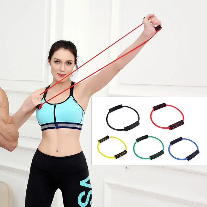 

Fitness Rally Band O-Shaped Tension Device Eight-Character Tension Rope Yoga Tension Slimming Ring Muscle Training Gym