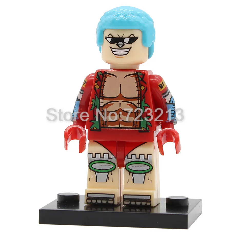 FRANKY Новинка, цельная фигурка туза, Чоппер Нами сабо, Шанкс, буруку, Робин, Trafalgar, Лоу, набор строительных блоков, модели, кирпичи, игрушки - Цвет: FRANKY