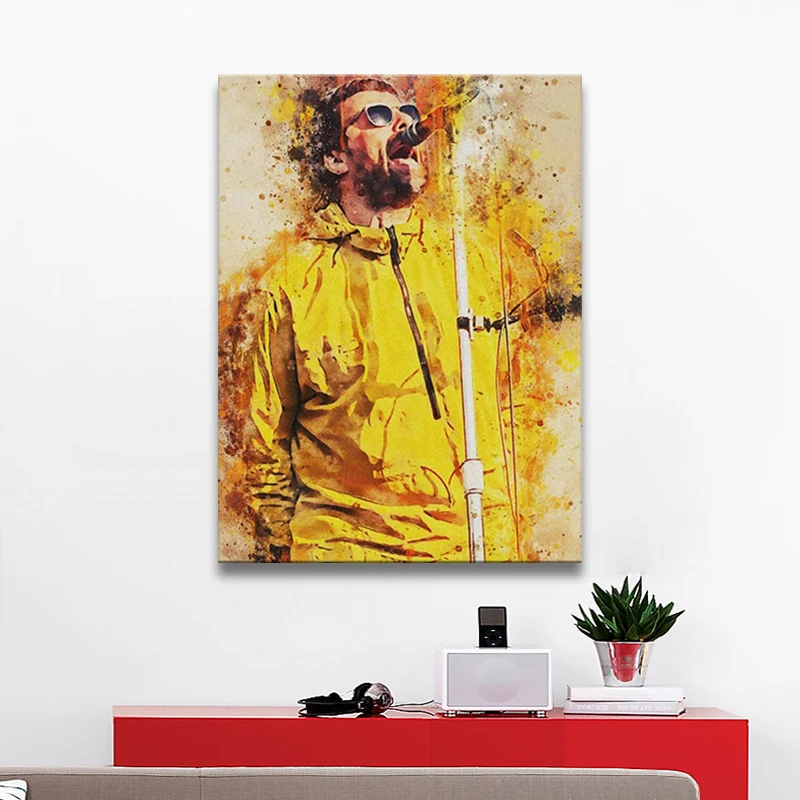 

William John Paul Liam Gallagher canvas painting decor wall pictures bedroom study home living room decoration prints poster