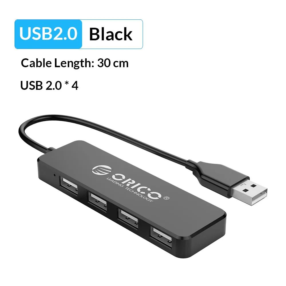 Портативный концентратор USB 2 0 4 порта высокоскоростной мини разветвитель с